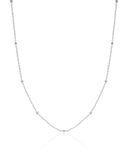 Choker Elos Detalhes Ródio Branco