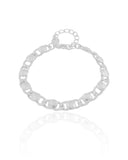 Pulseira Grumet Redondos Lisos Ródio Branco