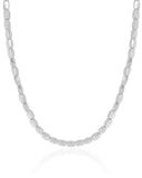 Choker Abaulada ABS Ródio Branco