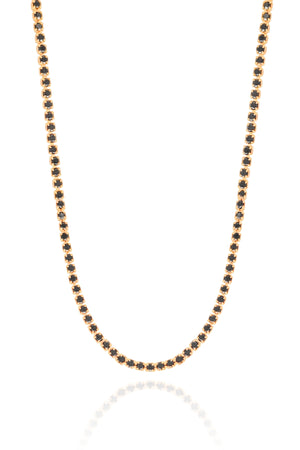 Choker Riviera Onix 2 mm Banhado a Ouro 18K