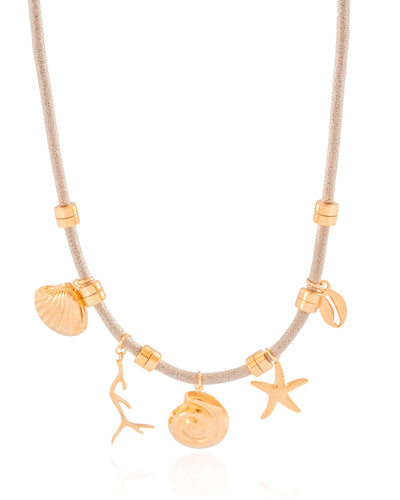 Colar Cordão Marítimo 4 mm Banhado a Ouro 18K - 45 cm