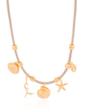 Gargantilha Cordão Marítimo Banhado a Ouro 18K - 45 cm