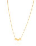 Gargantilha Veneziana Bolinhas Lisas 6 mm Banhado a Ouro 18K - 45 cm