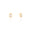 Brinco Gota Cristal 1.2 cm Banhado a Ouro 18K