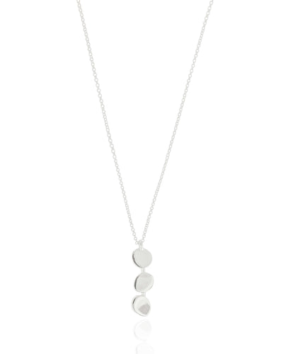 Colar Veneziana Pingente Oval Liso - 45 cm