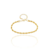 Pulseira Cordão Baiano Banhado a Ouro 18K