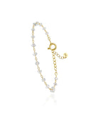 Pulseira Infantil com Elos e Cristais Lapidados