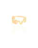 Anel de Dedinho Love Liso Tamanho 13 Banhado a Ouro 18K