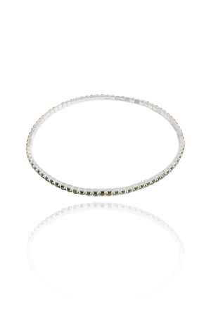 Pulseira Rivieira Esmeralda 2 mm Maleável
