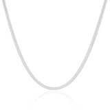 Choker Snake 3 mm Ródio Branco