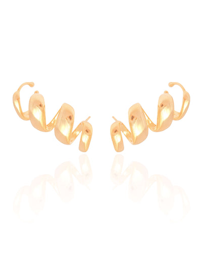 Ear Cuff Mola Lisa 3 cm Banhado a Ouro 18K