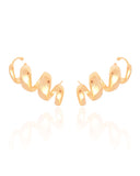 Ear Cuff Mola Lisa 3.0 cm Banhado a Ouro 18K