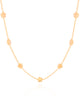Choker Elos Estrelas Lisas Banhado a Ouro 18K