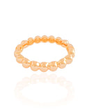 Bracelete Bolas Lisas Banho Dourado