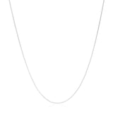 Gargantilha Longa Rabo de Rato Ródio Branco