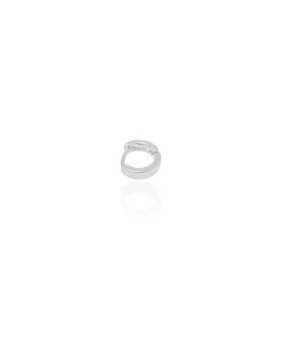 Piercing para Hélix Reto Liso 8 mm Ródio Branco