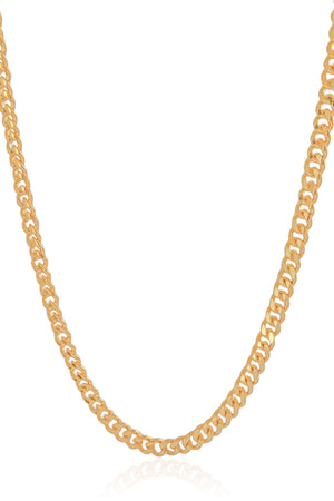 Gargantilha Grumet 6 mm Banhado a Ouro 18K - 45 cm