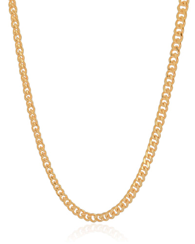 Colar Grumet 6 mm Banhado a Ouro 18K - 45 cm