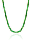 Choker Cristal Esmeralda Banhado a Ouro 18K