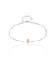Pulseira Veneziana Pérola 6 mm Ródio Branco