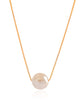 Gargantilha Longa Veneziana Pérola 16 mm Banhado a Ouro 18K - 60 cm
