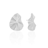 Brinco Gota Orgânico Ródio Branco