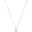 Choker Veneziana com Pingente Oval Liso Ródio Branco