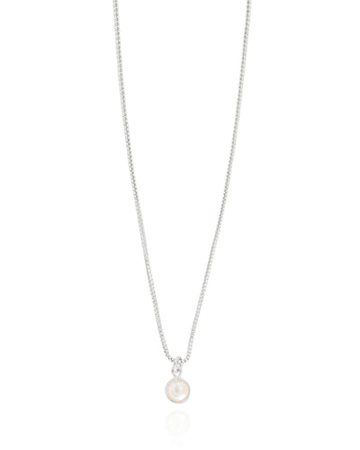 Colar Veneziana Pérola 5 mm Ródio Branco - 40 cm