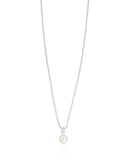 Gargantilha Veneziana Pérola 5 mm Ródio Branco - 40 cm