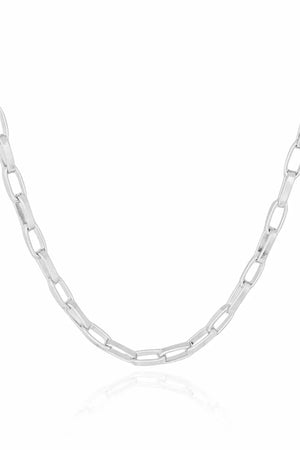 Choker Elos 11.5 x 5.5 MM Ródio Branco