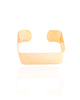 Bracelete Quadrado Liso 2.3 cm Banhado a Ouro 18K