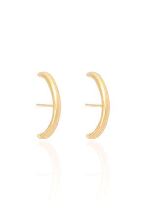 Ear Hook Liso Banhado a Ouro 18K