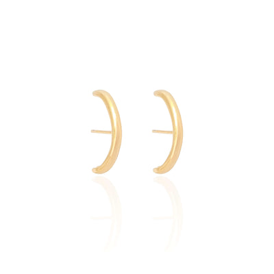 Ear Hook Liso Banhado a Ouro 18K