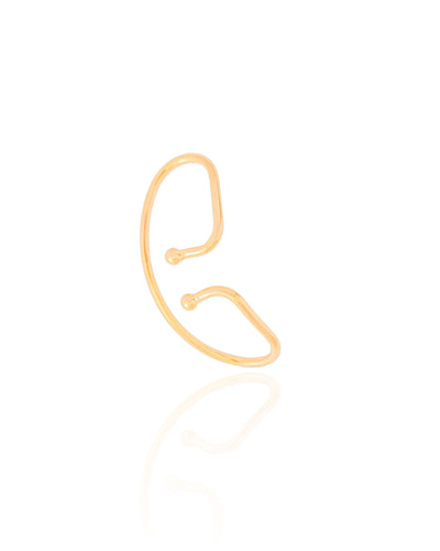 Piercing Fio Liso Banhado a Ouro 18K