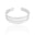Bracelete Arcos de Tubo Ródio Branco