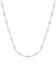 Choker Navetes Cristal Ródio Branco