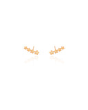 Ear Cuff Infantil Estrelas Banhado a Ouro 18K
