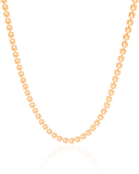 Choker Elos Duplos 4 mm Banhado a Ouro 18K