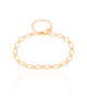 Pulseira Elos Losango 5 mm Banhado a Ouro 18K