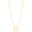 Gargantilha Circulo Torcido Banhado a Ouro 18K - 45 cm
