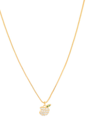 Choker Veneziana Pingente Maça Cravejada Cristal
