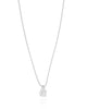Gargantilha Veneziana Ponto de Luz Navetes Cristal Ródio Branco - 40 cm
