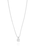 Gargantilha Veneziana Ponto de Luz Navetes Cristal Ródio Branco - 40 cm