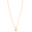 Gargantilha Veneziana Ponto de Luz Navetes Cristal Banhado a Ouro 18K - 40 cm