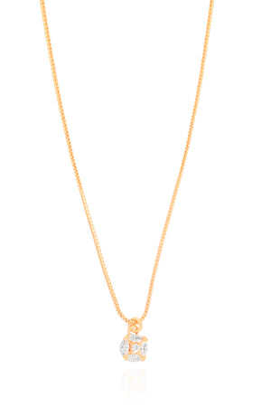 Gargantilha Veneziana Ponto de Luz Navetes Cristal Banhado a Ouro 18K - 40 cm