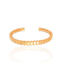Bracelete Tratorado 6 mm Banhado a Ouro 18K
