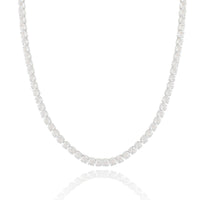 Choker Riviera Cristal Ródio Branco