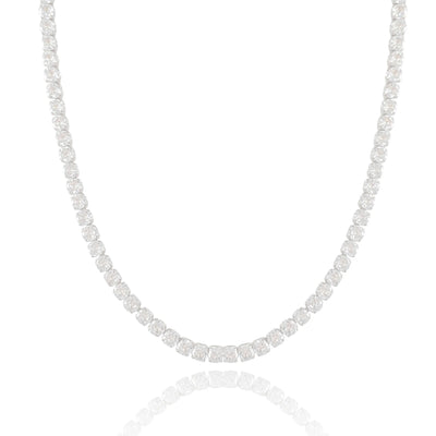 Choker Riviera Cristal Ródio Branco