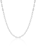 Choker Elos 3 mm Ródio Branco