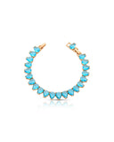 Pulseira Riviera Gota Azul Topázio com Fecho Gaveta Click